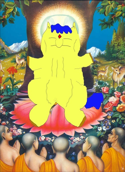 Size: 638x877 | Tagged: artist:sugarnacid, buddha, edit, fluffy pony, fluffy pony original art, questionable