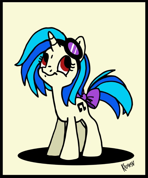 Size: 496x594 | Tagged: artist:kiguren, derpibooru import, g3.5, safe, solo, vinyl scratch