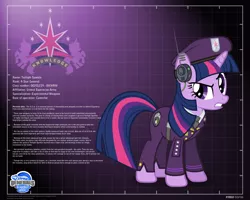 Size: 2560x2048 | Tagged: artist:a4r91n, command and conquer, command and conquer: generals, crossover, derpibooru import, emblem, generals, military uniform, profile info, safe, solo, twilight sparkle, zero hour
