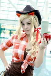 Size: 683x1024 | Tagged: applejack, artist:xsoulxxxreaperx, cosplay, derpibooru import, human, irl, irl human, photo, safe, solo