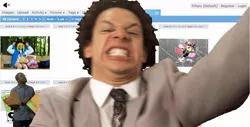 Size: 1265x641 | Tagged: barely pony related, derpibooru, derpibooru import, eric andre, hannibal buress, safe, the eric andre show