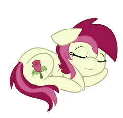 Size: 702x675 | Tagged: artist:lilliesinthegarden, cute, derpibooru import, request, roseluck, safe, sleeping, solo