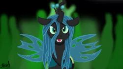 Size: 1280x720 | Tagged: source needed, safe, artist:jbond, derpibooru import, queen chrysalis, changeling, changeling queen, female, solo