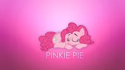 Size: 1920x1080 | Tagged: artist:fiftyniner, derpibooru import, pinkie pie, safe, simple, sleeping, solo, vector, wallpaper