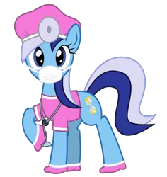 Size: 1886x2002 | Tagged: artist:ispincharles, cute, derpibooru import, doctor, head mirror, minuette, safe, simple background, solo, surgeon, transparent background, vector