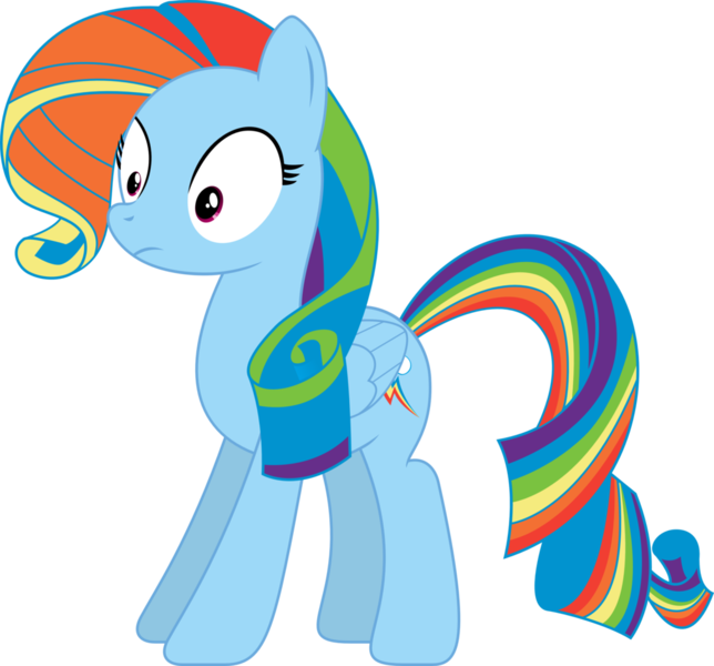 Size: 1024x954 | Tagged: artist:w0lfylicious, derpibooru import, fusion, hilarious in hindsight, mane swap, rainbow dash, rainbow fash, raridash, rarity, safe, simple background, solo, .svg available, transparent background, vector