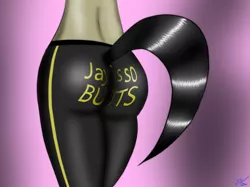 Size: 1280x959 | Tagged: suggestive, artist:tunderi, derpibooru import, oc, oc:silica, unofficial characters only, anthro, anthro oc, ass, female, solo, solo female, tumblr, yoga pants