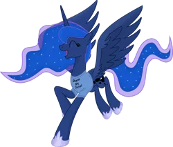 Size: 1024x871 | Tagged: artist:w0lfylicious, blame my sister, dead source, derpibooru import, eyes closed, magic shirt, princess luna, safe, simple background, solo, transparent background, vector