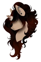 Size: 258x389 | Tagged: safe, artist:haventide, derpibooru import, oc, oc:smokey quartz, unofficial characters only, pony, bust, earring, female, mare, solo