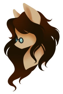 Size: 220x327 | Tagged: safe, artist:haventide, derpibooru import, oc, unofficial characters only, pony, bust, female, glasses, mare, solo