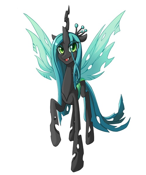 Size: 834x1000 | Tagged: artist:grasspainter, derpibooru import, queen chrysalis, safe, solo