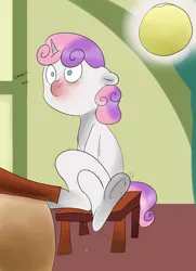 Size: 2480x3425 | Tagged: artist:theponybox696, bladder, blushing, comic:sweetie belle omorashi, derpibooru import, desperation, dripping, female, filly, full bladder, need to pee, omorashi, pissing, potty dance, potty emergency, potty time, school, solo, suggestive, sweetie belle, trotting in place, urine, x-ray bladder