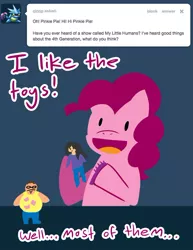 Size: 500x647 | Tagged: artist:steveholt, derpibooru import, doll, human, pinkie pie, pinkie pie answers, safe, solo, toy, tumblr