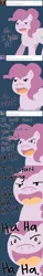 Size: 500x3235 | Tagged: artist:steveholt, derpibooru import, discorded, pinkie pie, pinkie pie answers, safe, solo, tumblr