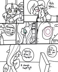 Size: 802x997 | Tagged: artist:reneesdetermination, comic, cupcakes aftermath, derpibooru import, fluttershy, grimdark, rainbow dash