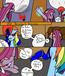 Size: 1944x2273 | Tagged: artist:reneesdetermination, comic, cupcakes aftermath, derpibooru import, fanfic:cupcakes, grimdark, pinkamena diane pie, pinkie pie, rainbow dash