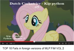 Size: 702x484 | Tagged: safe, derpibooru import, edit, edited screencap, screencap, fluttershy, stare master, netherlands, solo, youtube