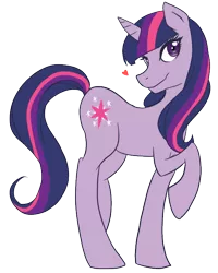 Size: 576x720 | Tagged: safe, artist:etrnlpeace, derpibooru import, twilight sparkle, pony, unicorn, female, heart, mare, simple background, smiling, solo, transparent background