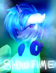 Size: 2550x3300 | Tagged: artist:etrnlpeace, derpibooru import, glow, headphones, piercing, safe, solo, vinyl scratch