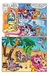 Size: 1073x1650 | Tagged: safe, derpibooru import, idw, official, applejack, fluttershy, pinkie pie, rainbow dash, rarity, twilight sparkle, twilight sparkle (alicorn), alicorn, pony, spoiler:comic, spoiler:comic13, comic, female, idw advertisement, mane six, mare, preview, somewhere a botanist is crying
