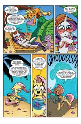Size: 1073x1650 | Tagged: applejack, comic, crab, derpibooru import, drunk, fluttershy, idw, idw advertisement, karma, mane six, official, pineapple, pinkie pie, preview, rainbow dash, rarity, safe, spike, spoiler:comic, spoiler:comic13, you know for kids