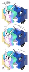 Size: 900x2200 | Tagged: artist:joakaha, comic, crying, derpibooru import, dialogue, horns are touching, love, princess celestia, princess luna, royal sisters, safe, sisterly love, sisters, sweet dreams fuel, wholesome