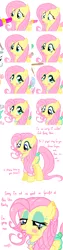 Size: 600x2400 | Tagged: 4chan, alternate hairstyle, artist needed, crying, derpibooru import, fluttershy, lipstick, makeover, makeup, mascara, /mlp/, pouting, running makeup, sad, safe