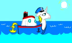 Size: 650x388 | Tagged: boatpony, derpibooru import, oc, oc:tugboat angus, safe, unofficial characters only, what has science done