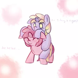 Size: 475x475 | Tagged: safe, artist:haute-claire, derpibooru import, dinky hooves, ruby pinch, pony, unicorn, ask ruby pinch, duo, duo female, female, filly, tumblr