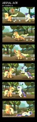 Size: 800x2600 | Tagged: applejack, artist:kaznob, bon bon, circling stars, comic, derpibooru import, safe, sweetie drops