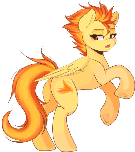 Size: 8410x9500 | Tagged: safe, artist:sagegami, artist:spittfireart, derpibooru import, spitfire, pegasus, pony, absurd resolution, plot, rearing, simple background, solo, transparent background, underhoof, vector