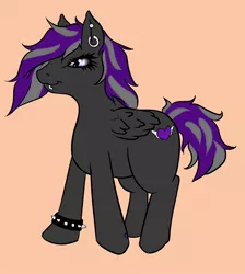 Size: 1468x1636 | Tagged: safe, artist:melinda chovexani, derpibooru import, oc, unofficial characters only, pony, female, filly, mare, punk, rebel, solo