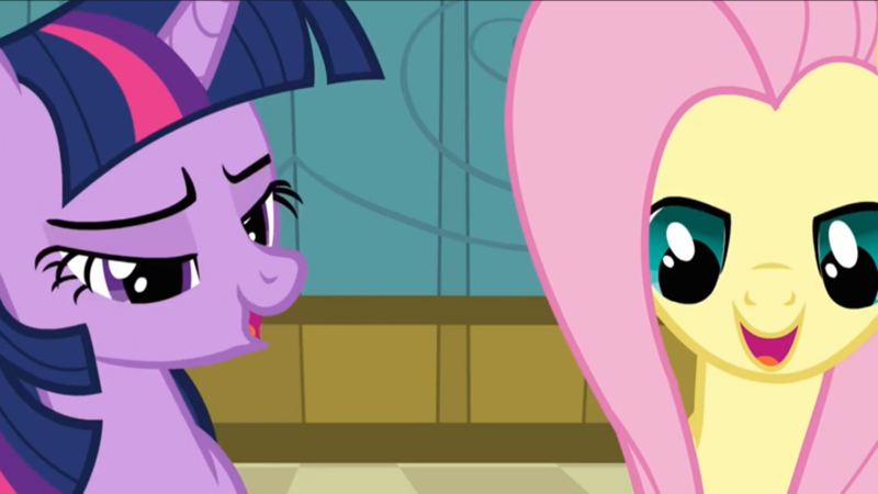 Size: 1366x768 | Tagged: safe, derpibooru import, fluttershy, twilight sparkle, reaction image