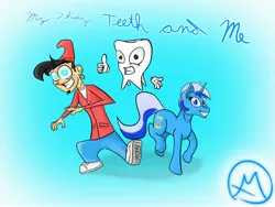 Size: 2880x2160 | Tagged: artist:masterphumes, chip skylark, crossover, derpibooru import, minuette, safe, the fairly oddparents