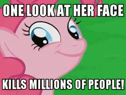 Size: 426x320 | Tagged: bronybait, context is for the weak, cute, derpibooru import, diapinkes, hnnng, image macro, pinkie pie, safe, smile hd, solo