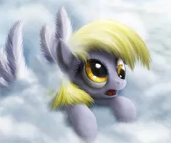 Size: 800x670 | Tagged: safe, artist:dcpip, derpibooru import, derpy hooves, pegasus, pony, cloud, cloudy, female, mare, solo