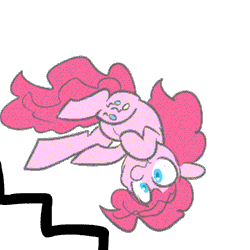 Size: 500x500 | Tagged: safe, artist:mt, derpibooru import, pinkie pie, animated, it keeps happening, solo, stairs
