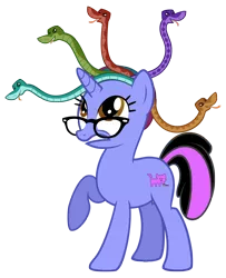 Size: 4060x5000 | Tagged: absurd resolution, artist:gabriev666, derpibooru import, gorgon, oc, oc:pixelkitties, safe, simple background, snake, solo, transparent background, unofficial characters only