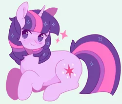 Size: 1280x1097 | Tagged: safe, artist:balaraika, derpibooru import, twilight sparkle, pony, unicorn, cute, female, mare, no pupils, prone, solo, twiabetes, unicorn twilight