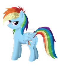 Size: 1024x1302 | Tagged: artist:violetlove88, derpibooru import, filly, filly rainbow dash, rainbow dash, safe, solo, young