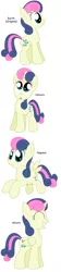 Size: 1144x5080 | Tagged: safe, artist:pupster0071, derpibooru import, bon bon, sweetie drops, alicorn, earth pony, pegasus, pony, unicorn, :o, alicornified, all pony races, bonicorn, eyes closed, flying, grin, looking at you, race swap, smiling