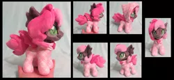 Size: 2925x1341 | Tagged: safe, artist:fireflytwinkletoes, derpibooru import, oc, oc:heartbeat, unofficial characters only, bat pony, pony, clothes, cute, footed sleeper, heart eyes, hoodie, irl, pajamas, photo, plushie, wingding eyes