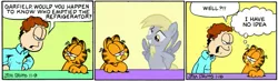 Size: 605x176 | Tagged: safe, derpibooru import, derpy hooves, pegasus, pony, female, garfield, i emptied your fridge, jon arbuckle, mare, square root of minus garfield