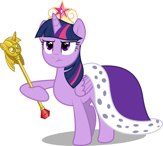 Size: 5000x4470 | Tagged: artist needed, source needed, useless source url, safe, derpibooru import, twilight sparkle, twilight sparkle (alicorn), alicorn, pony, princess twilight sparkle (episode), season 4, absurd resolution, big crown thingy, clothes, female, mare, robe, scepter, simple background, solo, transparent background, twilight scepter, vector