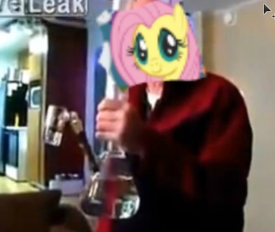 Size: 394x333 | Tagged: bong, derpibooru import, fluttershy, good pic, marijuana, questionable