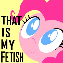 Size: 500x500 | Tagged: safe, artist:datte-before-dawn, derpibooru import, pinkie pie, black ops 2, bust, call of duty, cute, emblem editor, fetish, meme, smiling, solo, text, that is my fetish, vulgar