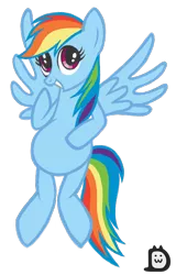 Size: 640x1000 | Tagged: artist:donutwish, belly, derpibooru import, flying, rainbow dash, safe, solo