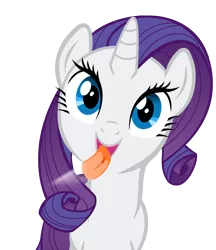 Size: 1280x1482 | Tagged: safe, artist:umbra-neko, derpibooru import, rarity, fourth wall, licking, licking ponies, screen, simple background, solo, tongue out, transparent background, vector