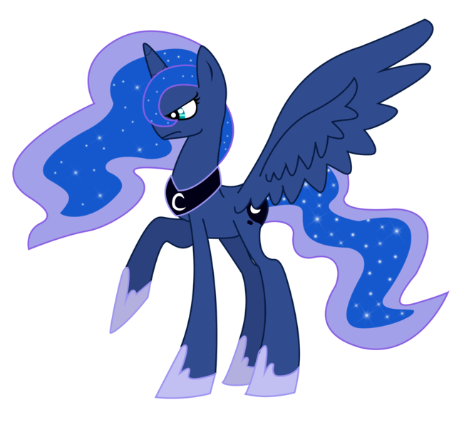 Size: 1500x1398 | Tagged: artist:creeperoxx, derpibooru import, princess luna, raised hoof, safe, simple background, solo