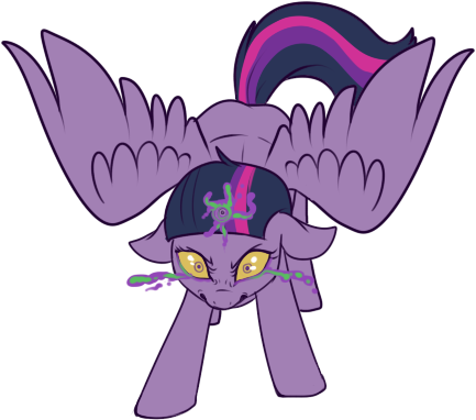 Size: 433x382 | Tagged: semi-grimdark, artist:lulubell, derpibooru import, twilight sparkle, twilight sparkle (alicorn), alicorn, pony, alicorn magic, corrupted, corrupted twilight sparkle, dark magic, female, magic, mare, simple background, solo, sombra eyes, transparent background